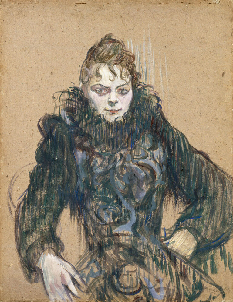 La femme au le boa noir – Toulouse Lautrec Henri de Toulouse-Lautrec