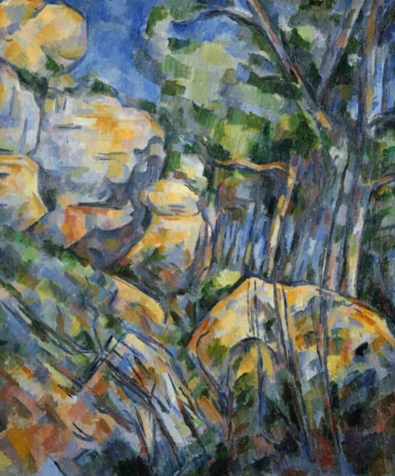 Rochers pres des grottes – Paul Cézanne Paul Cézanne