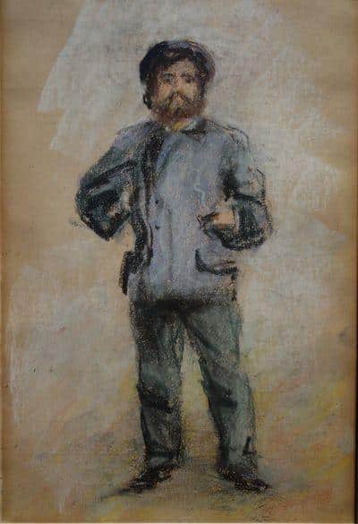 Portrait de Claude Monet (1840-1926) debout – Pierre-Auguste Renoir Pierre-Auguste Renoir