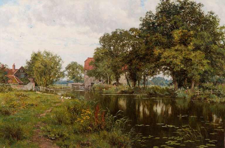 Moulin à eau dans le Surrey – Edward Wilkins Waite Edward Wilkins Waite