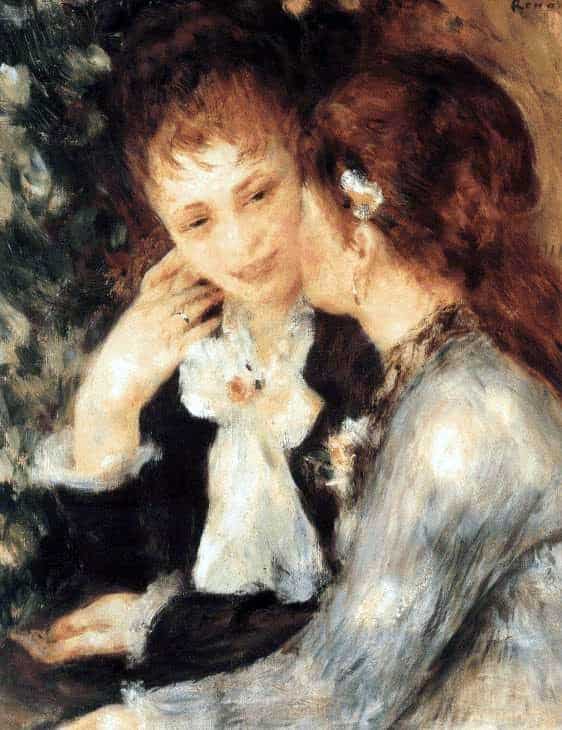 Jeunes femmes qui parlent (confidences) – Pierre-Auguste Renoir Pierre-Auguste Renoir