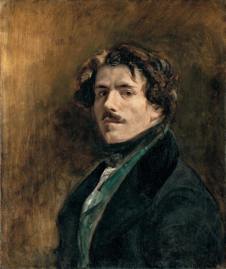 Autoportrait au gilet vert – Eugène Delacroix Eugène Delacroix