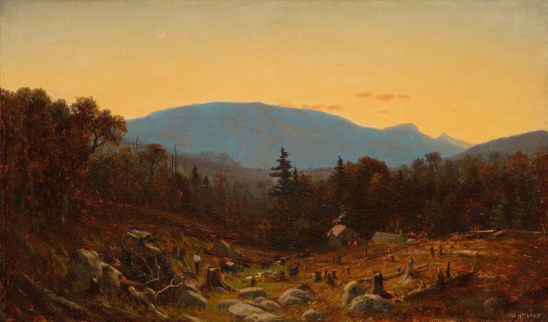 Une esquisse de la montagne Hunter, au crépuscule – Sanford Robinson Gifford Sanford Robinson Gifford