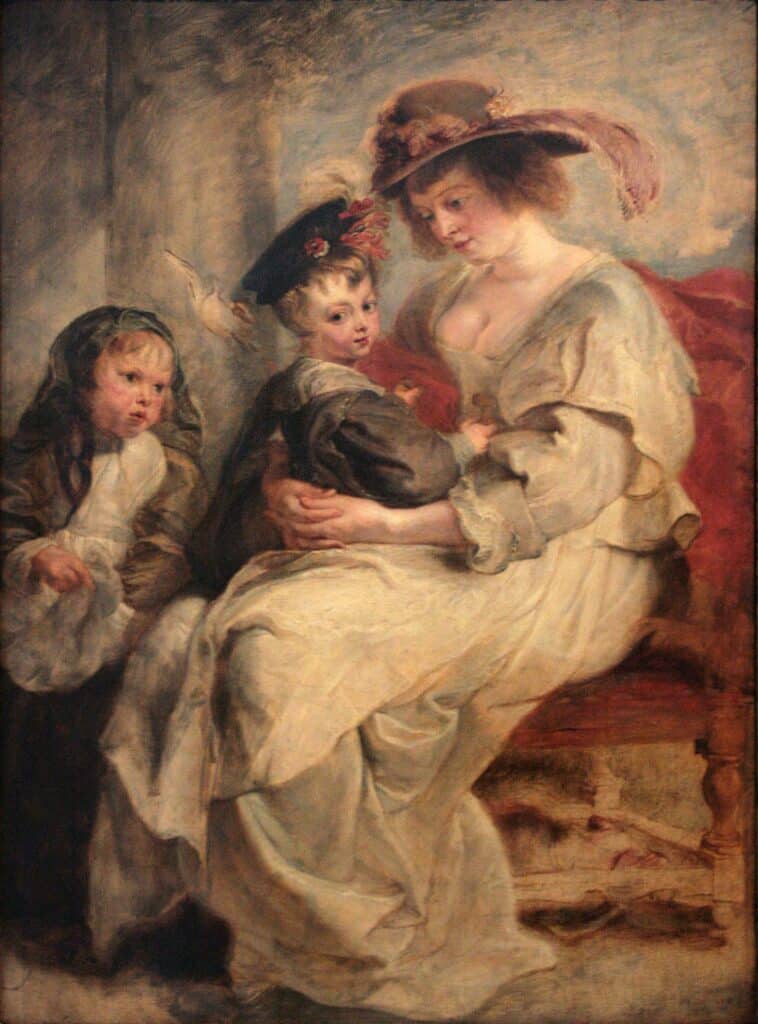Hélène Fourment et ses enfants – Peter Paul Rubens Peter Paul Rubens