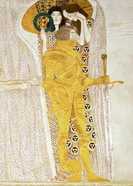 Détail du Chevalier de la frise Beethoven – Gustav Klimt Gustav Klimt