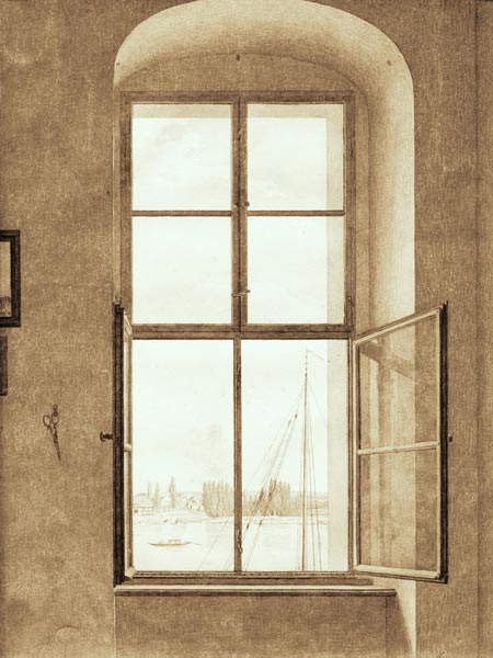 Vue du studio – Caspar David Friedrich Caspar David Friedrich