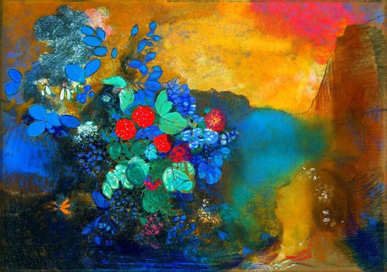 Ophélie parmi les fleurs – Odilon redon Odilon Redon