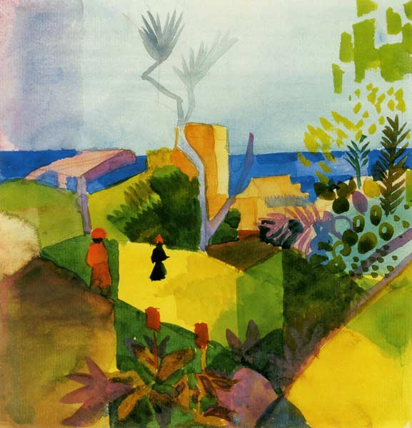 Paysage à la mer – August Macke August Macke