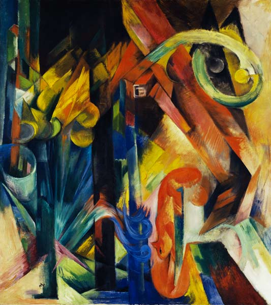 Forêt avec des écureuils – Franz Marc Franz Marc
