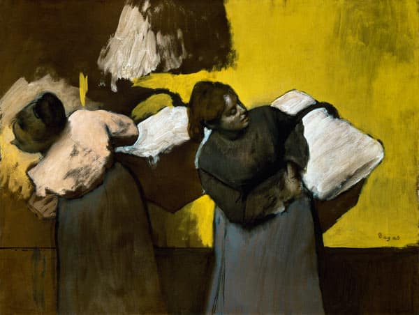 À l’intérieur en livrante du linge – Edgar Degas Edgar Degas