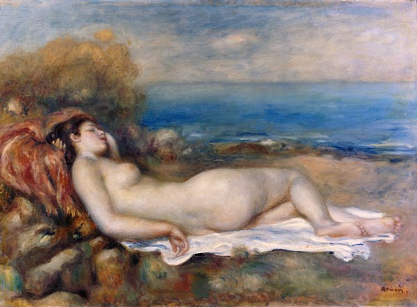 Bains reposant à la rive de la mer – Pierre-Auguste Renoir Pierre-Auguste Renoir