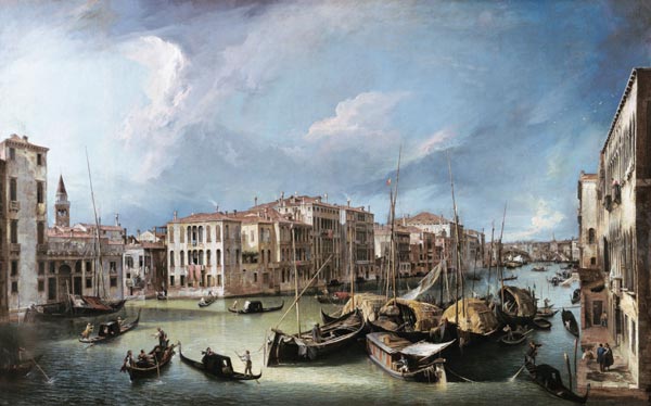 Le Canal Grande à Venise avec le pont Rialto – Giovanni Antonio Canal Giovanni Antonio Canal