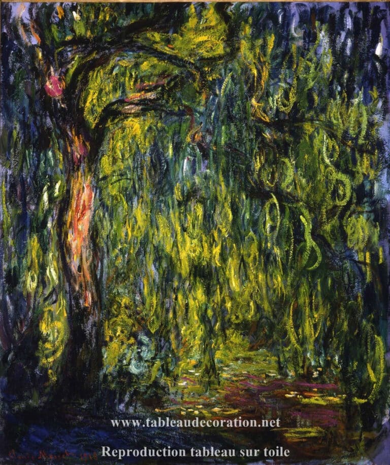 Saule pleureur – Reproduction peinture tableau Monet Claude Monet