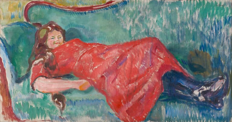 Sur le sofa – Edvard Munch Edvard Munch