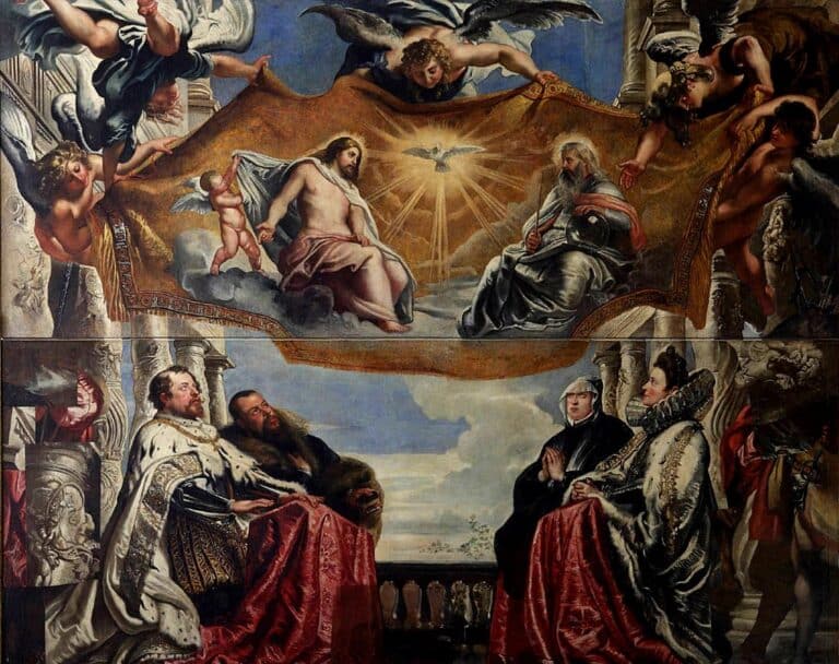 La famille Gonzaga en adoration de la Sainte Trinité – Peter Paul Rubens Peter Paul Rubens