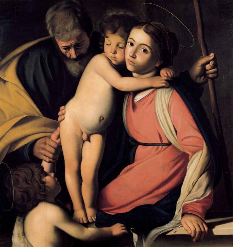 La Sainte Famille avec Jean le Baptiste en tant que garçon – Caravage Le Caravage