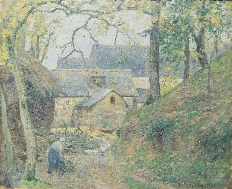 La ferme à Montfoucault – Camille Pissarro Camille Pissarro