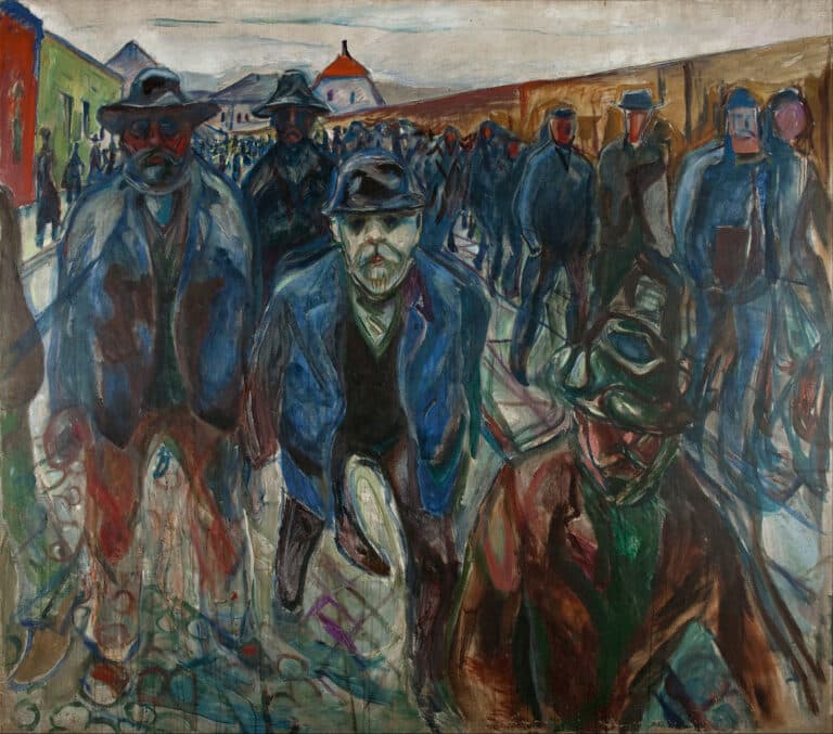 Les travailleurs sur le chemin du retour – Edvard Munch Edvard Munch