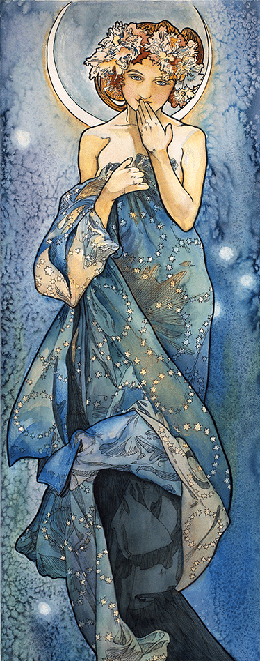 Clair de lune – Mucha Alphonse Mucha