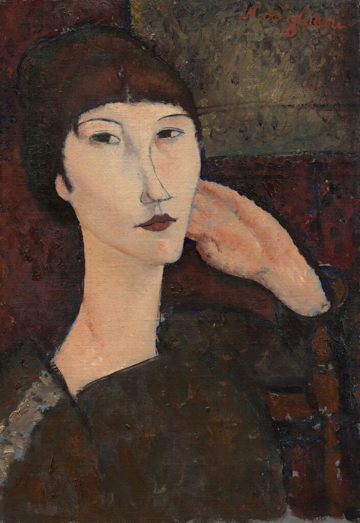 Femme avec une frange – Amedeo Modigliani Amedeo Modigliani