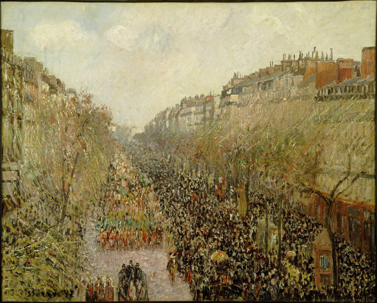 Boulevard Montmartre mardi gras – Camille Pissarro Camille Pissarro