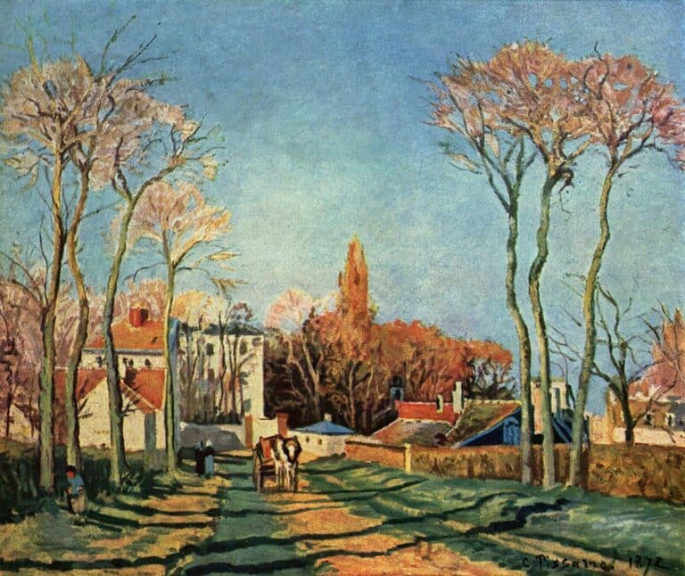 Entrée du village de Voisins – Camille Pissarro Camille Pissarro