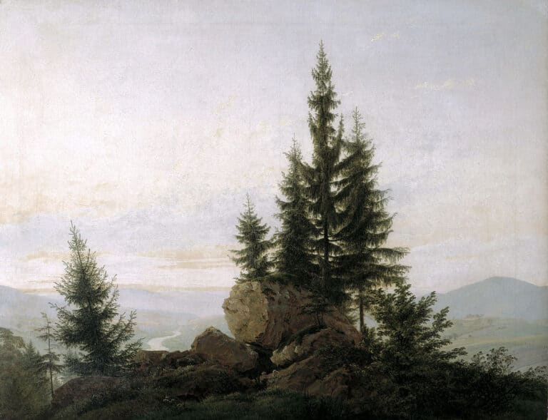 Vue de la vallée de l’Elbe – Caspar David Friedrich Caspar David Friedrich