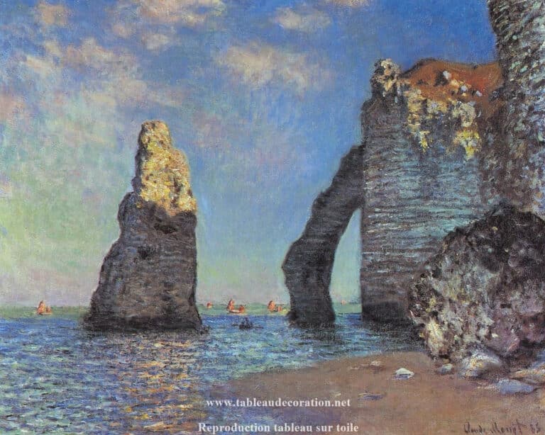 Les Falaises à Étretat – Tableau Monet Claude Monet