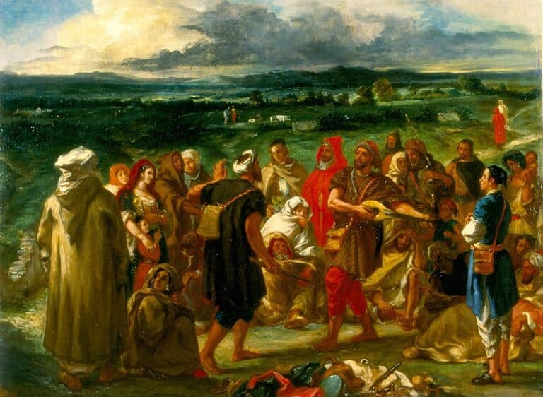 Comédiens ou bouffons arabes – Eugène Delacroix Eugène Delacroix