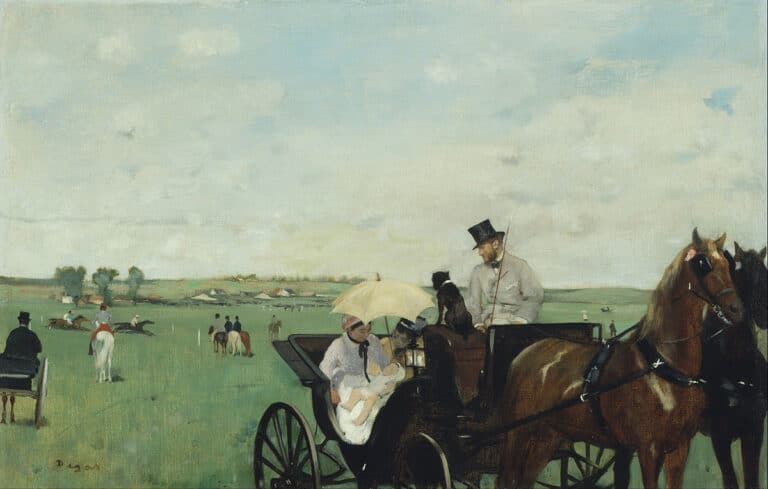 Aux courses en province – Edgar Degas Edgar Degas