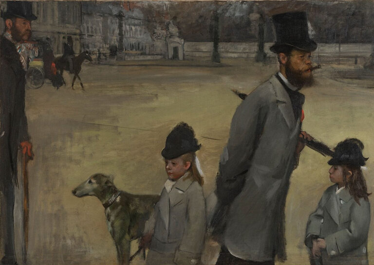 Le Comte Lepic et ses filles – Edgar Degas Edgar Degas