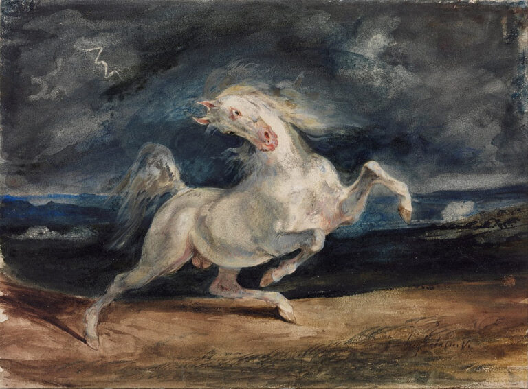 Cheval effrayé par l’orage – Eugène Delacroix Eugène Delacroix