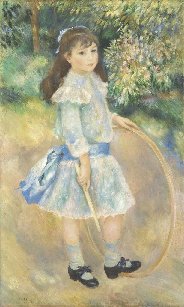 Fille avec un cerceau – Pierre-Auguste Renoir Pierre-Auguste Renoir