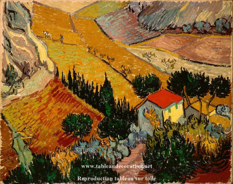 Paysage avec une maison et un laboureur – Van Gogh Vincent Van Gogh