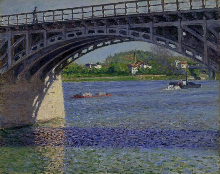 Le pont d’Argenteuil – Caillebotte Gustave Caillebotte