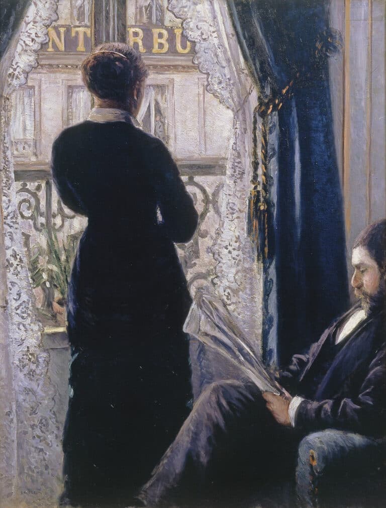 Intérieur, femme à la fenêtre – Caillebotte Gustave Caillebotte