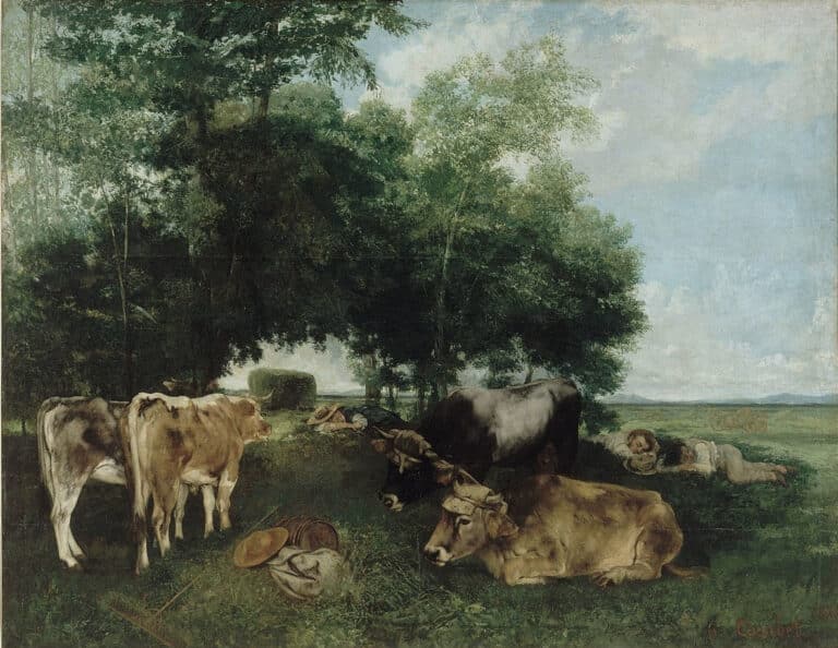 Nap à la saison des foins, montagnes du Doubs – Gustave Courbet Gustave Courbet