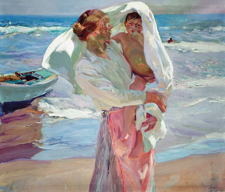 La Sortie du bain – Sorolla Joaquín Sorolla