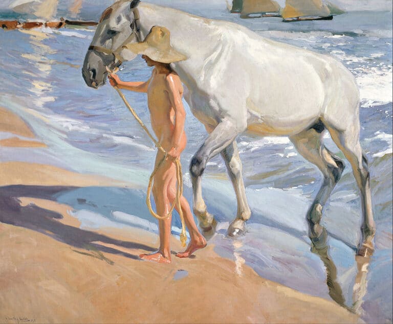 Le Bain du cheval – Sorolla Joaquín Sorolla