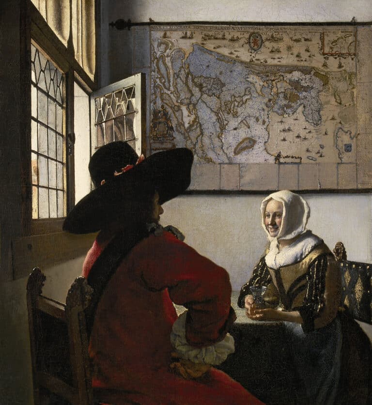 Soldat et jeune fille riant – Johannes Vermeer Johannes Vermeer