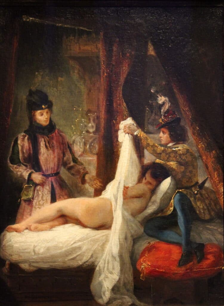 Louis d’Orléans montrant sa maîtresse – Eugène Delacroix Eugène Delacroix