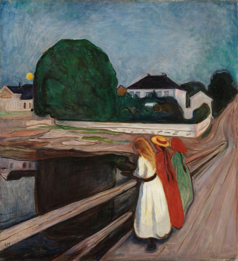 Jeunes Filles sur un pont – Edvard Munch Edvard Munch