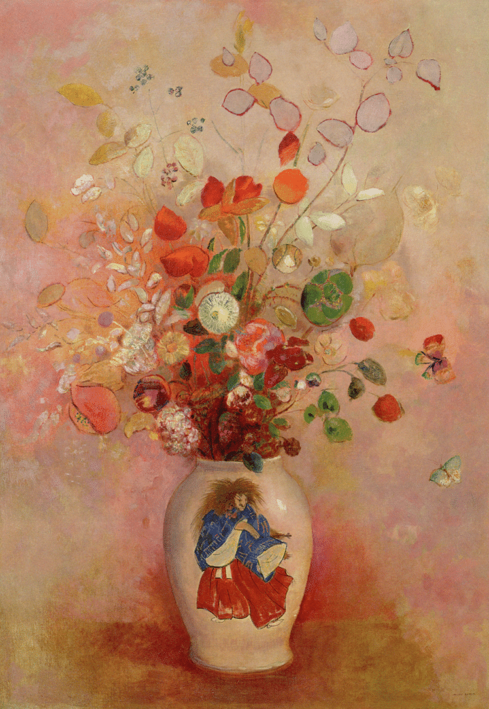 Fleurs dans un vase japonais – Odilon redon Odilon Redon