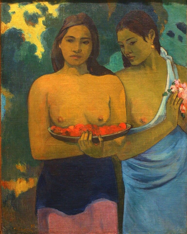 Les seins aux fleurs rouges – Paul Gauguin Paul Gauguin