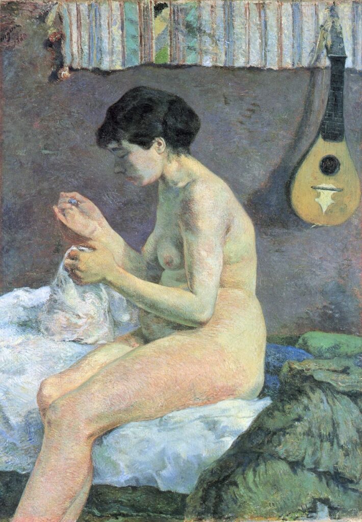 Étude de nu ou Suzanne en train de coudre – Paul Gauguin Paul Gauguin