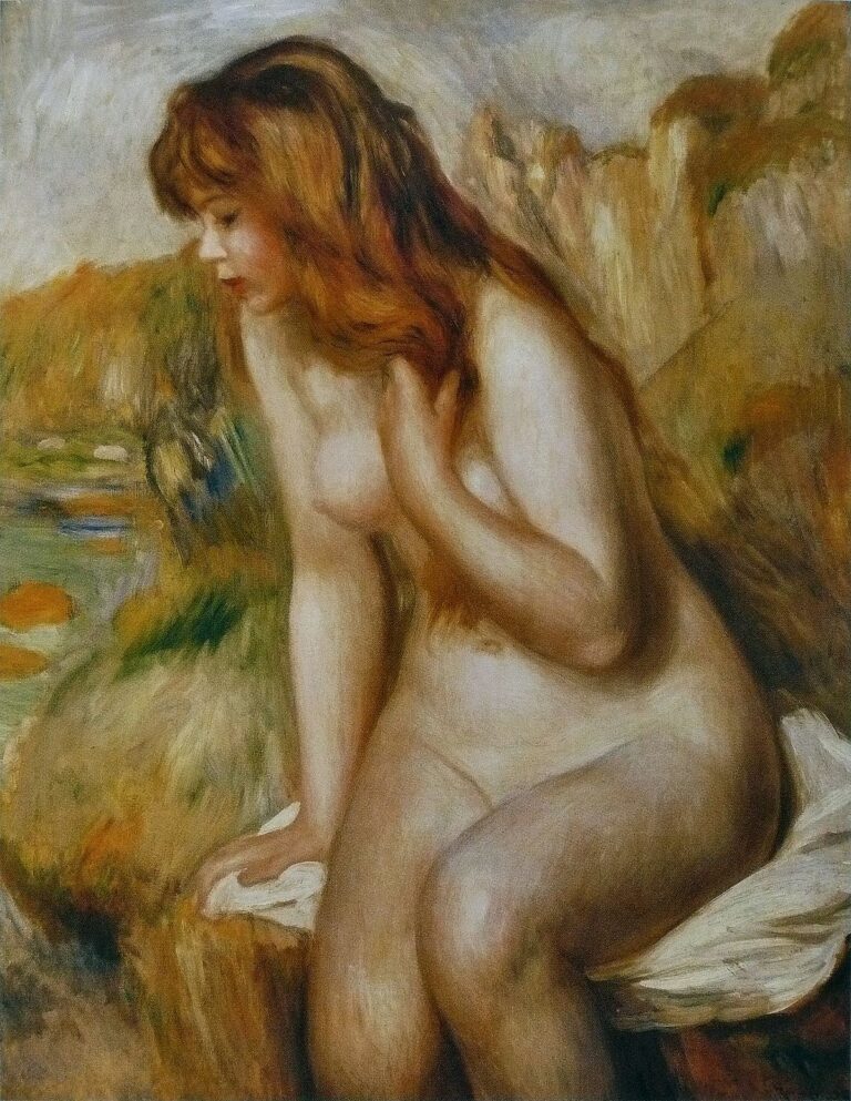 Baigneuse sur un rocher – Pierre-Auguste Renoir Pierre-Auguste Renoir