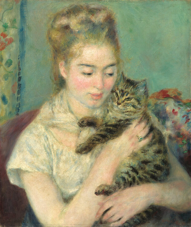 Femme au chat – Pierre-Auguste Renoir Pierre-Auguste Renoir