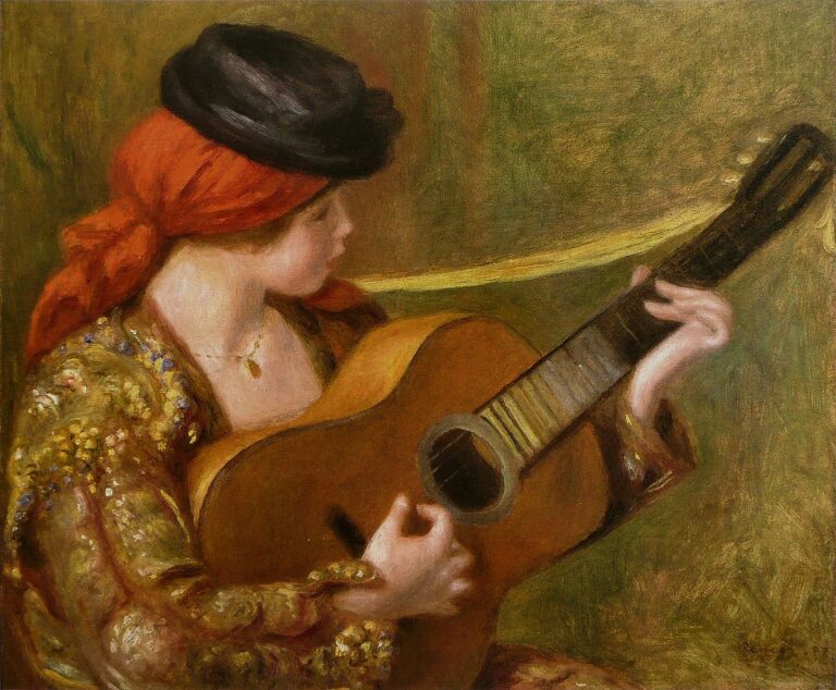 Fille avec une guitare – Pierre-Auguste Renoir Pierre-Auguste Renoir