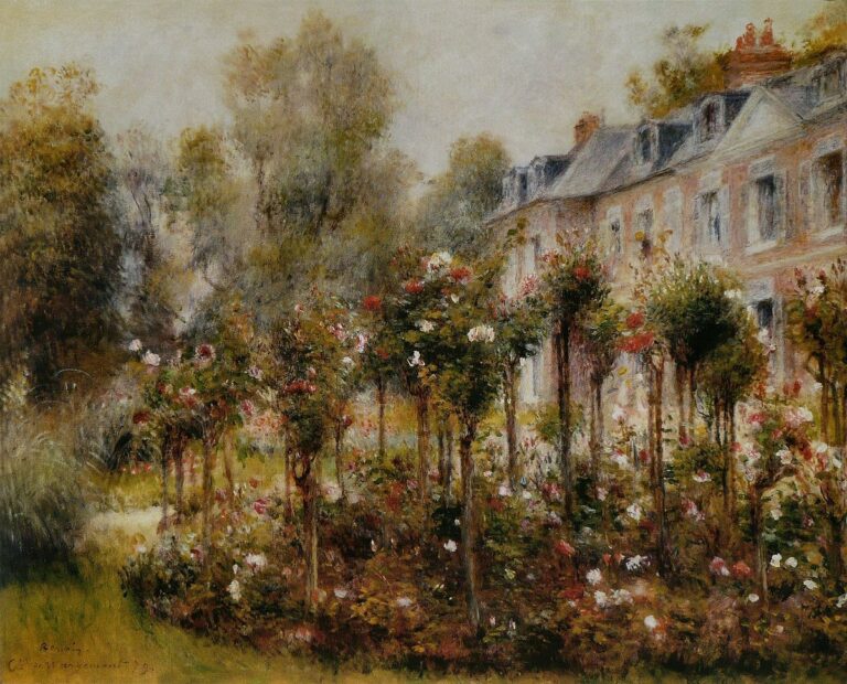 La roseraie à Wargemont, 1879 – Pierre-Auguste Renoir Pierre-Auguste Renoir