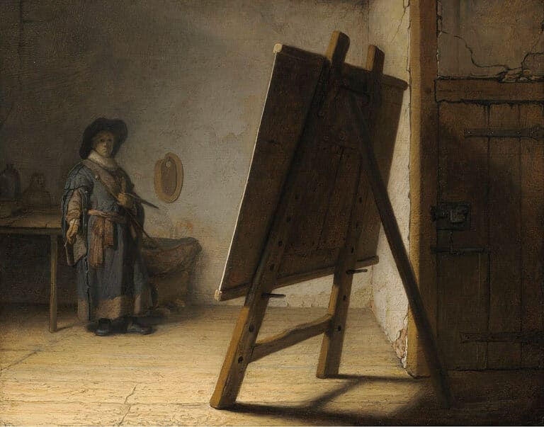 Le Peintre dans son atelier – Rembrandt van Rijn Rembrandt van Rijn